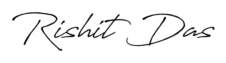 The Antro_Vectra_Bolder handwriting style adds charm and authenticity to name Rishit Das. A wonderful choice for personal thank-you notes. Rishit Das signature style 7 images and pictures png