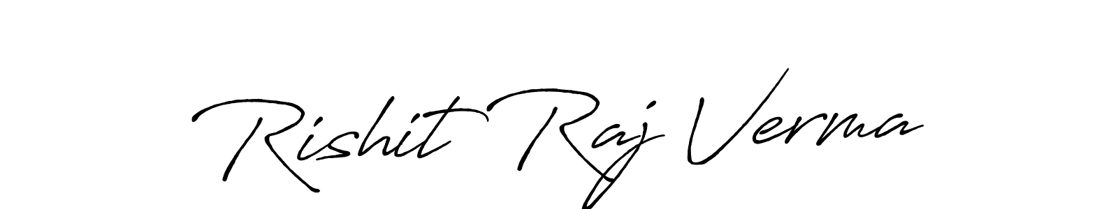 How to Draw Rishit Raj Verma signature style? Antro_Vectra_Bolder is a latest design signature styles for name Rishit Raj Verma. Rishit Raj Verma signature style 7 images and pictures png