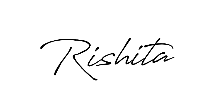 Once you've used our free online signature maker to create your best signature Antro_Vectra_Bolder style, it's time to enjoy all of the benefits that Rishita name signing documents. Rishita signature style 7 images and pictures png