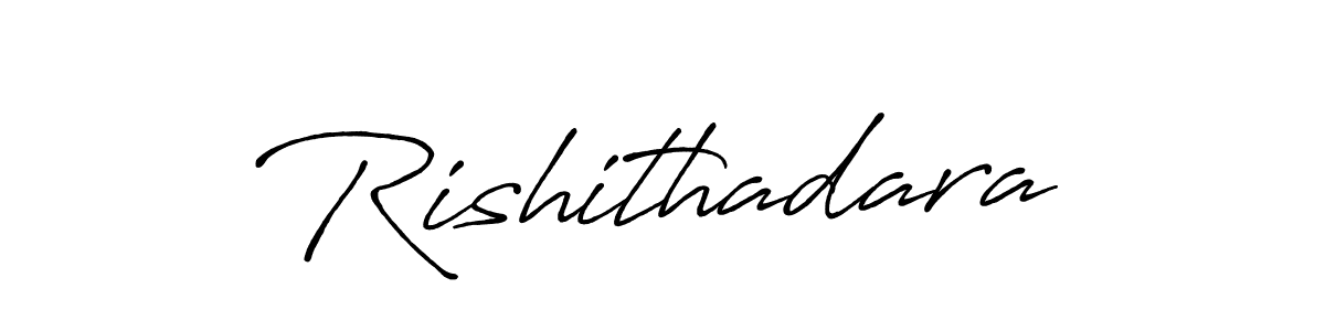 How to make Rishithadara signature? Antro_Vectra_Bolder is a professional autograph style. Create handwritten signature for Rishithadara name. Rishithadara signature style 7 images and pictures png