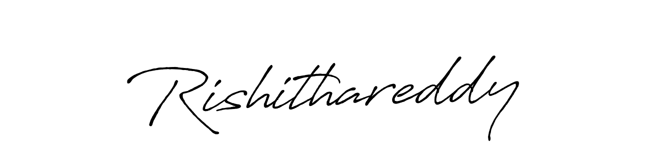 if you are searching for the best signature style for your name Rishithareddy. so please give up your signature search. here we have designed multiple signature styles  using Antro_Vectra_Bolder. Rishithareddy signature style 7 images and pictures png