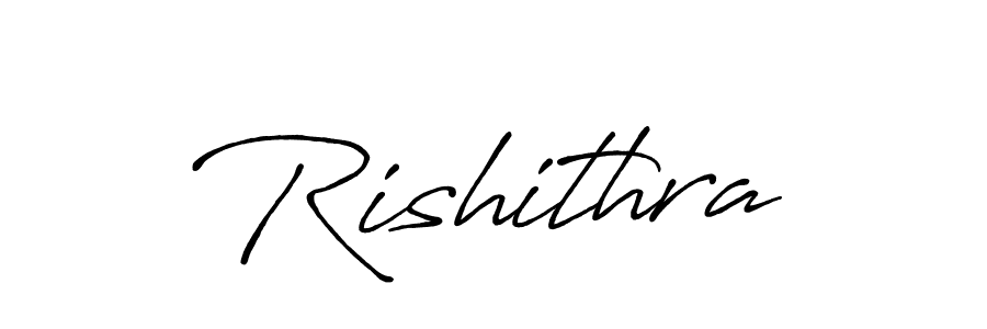 How to make Rishithra signature? Antro_Vectra_Bolder is a professional autograph style. Create handwritten signature for Rishithra name. Rishithra signature style 7 images and pictures png