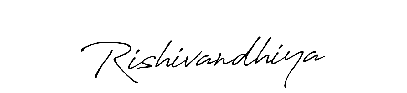 Design your own signature with our free online signature maker. With this signature software, you can create a handwritten (Antro_Vectra_Bolder) signature for name Rishivandhiya. Rishivandhiya signature style 7 images and pictures png