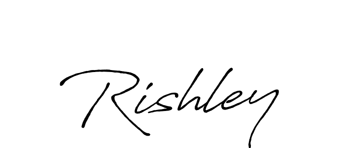 The best way (Antro_Vectra_Bolder) to make a short signature is to pick only two or three words in your name. The name Rishley include a total of six letters. For converting this name. Rishley signature style 7 images and pictures png