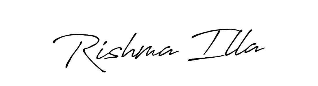 How to Draw Rishma Illa signature style? Antro_Vectra_Bolder is a latest design signature styles for name Rishma Illa. Rishma Illa signature style 7 images and pictures png