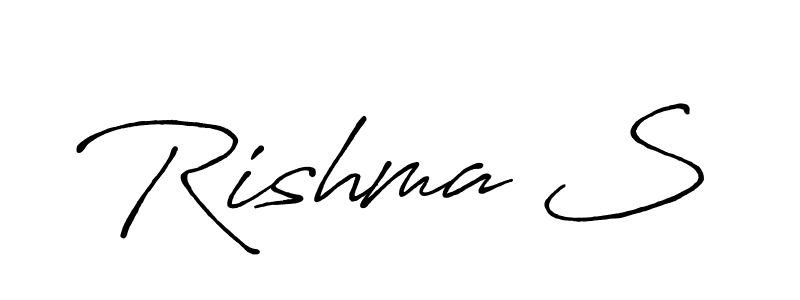 You can use this online signature creator to create a handwritten signature for the name Rishma S. This is the best online autograph maker. Rishma S signature style 7 images and pictures png