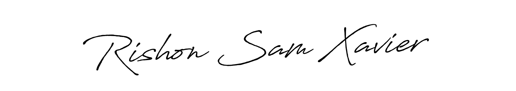 See photos of Rishon Sam Xavier official signature by Spectra . Check more albums & portfolios. Read reviews & check more about Antro_Vectra_Bolder font. Rishon Sam Xavier signature style 7 images and pictures png