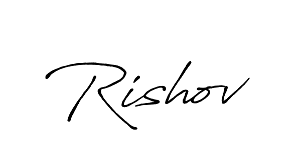 Best and Professional Signature Style for Rishov. Antro_Vectra_Bolder Best Signature Style Collection. Rishov signature style 7 images and pictures png