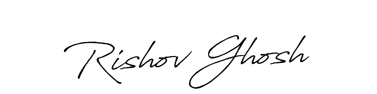 Also You can easily find your signature by using the search form. We will create Rishov Ghosh name handwritten signature images for you free of cost using Antro_Vectra_Bolder sign style. Rishov Ghosh signature style 7 images and pictures png