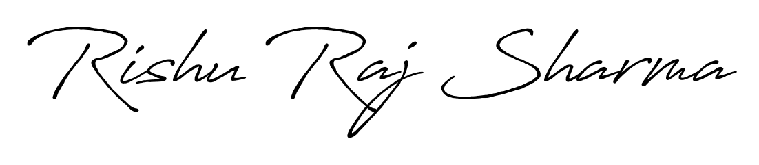 Practice writing Rishu Raj Sharma with the flow of Antro_Vectra_Bolder lettering. A fantastic source of inspiration for developing your personal signature style. Rishu Raj Sharma signature style 7 images and pictures png