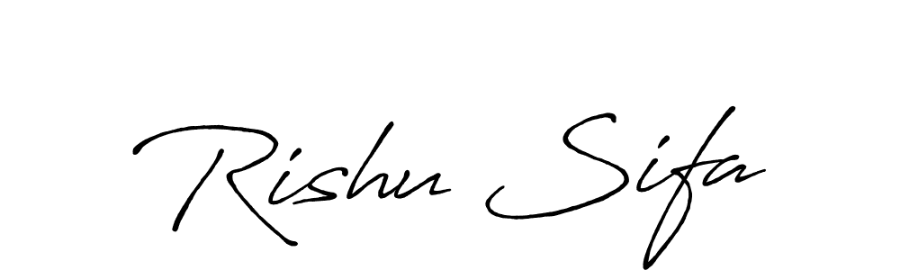 Make a beautiful signature design for name Rishu Sifa. Use this online signature maker to create a handwritten signature for free. Rishu Sifa signature style 7 images and pictures png