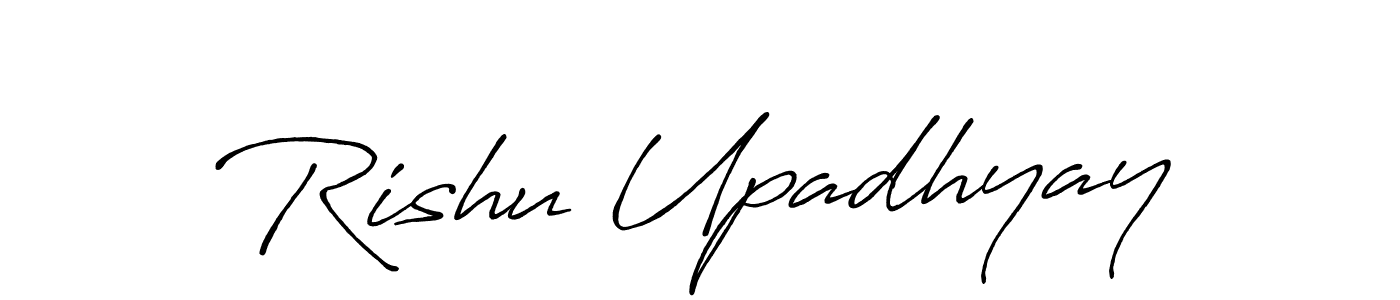 How to Draw Rishu Upadhyay signature style? Antro_Vectra_Bolder is a latest design signature styles for name Rishu Upadhyay. Rishu Upadhyay signature style 7 images and pictures png