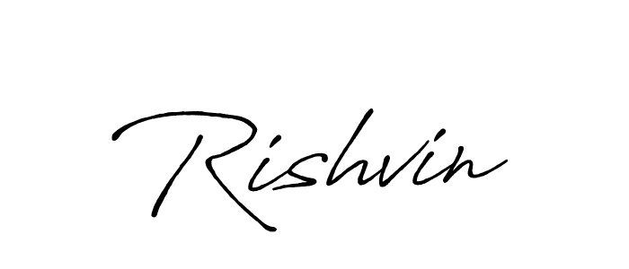 Make a beautiful signature design for name Rishvin. Use this online signature maker to create a handwritten signature for free. Rishvin signature style 7 images and pictures png