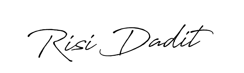 How to make Risi Dadit signature? Antro_Vectra_Bolder is a professional autograph style. Create handwritten signature for Risi Dadit name. Risi Dadit signature style 7 images and pictures png