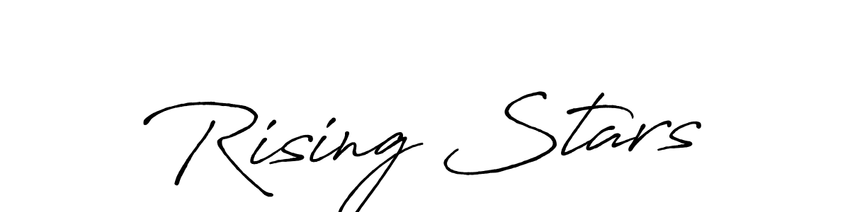 Similarly Antro_Vectra_Bolder is the best handwritten signature design. Signature creator online .You can use it as an online autograph creator for name Rising Stars. Rising Stars signature style 7 images and pictures png