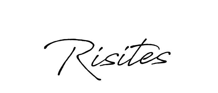 Make a beautiful signature design for name Risites. With this signature (Antro_Vectra_Bolder) style, you can create a handwritten signature for free. Risites signature style 7 images and pictures png