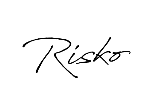Design your own signature with our free online signature maker. With this signature software, you can create a handwritten (Antro_Vectra_Bolder) signature for name Risko. Risko signature style 7 images and pictures png