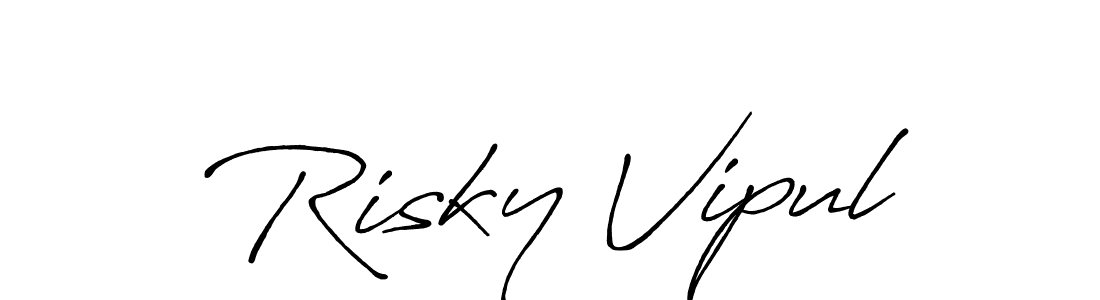 Best and Professional Signature Style for Risky Vipul. Antro_Vectra_Bolder Best Signature Style Collection. Risky Vipul signature style 7 images and pictures png