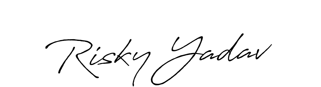 This is the best signature style for the Risky Yadav name. Also you like these signature font (Antro_Vectra_Bolder). Mix name signature. Risky Yadav signature style 7 images and pictures png