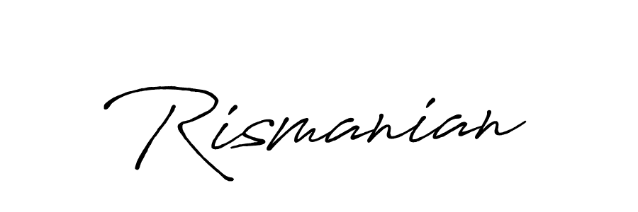 How to make Rismanian signature? Antro_Vectra_Bolder is a professional autograph style. Create handwritten signature for Rismanian name. Rismanian signature style 7 images and pictures png