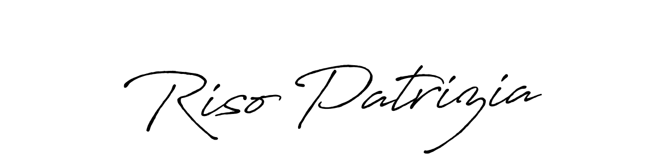 How to make Riso Patrizia signature? Antro_Vectra_Bolder is a professional autograph style. Create handwritten signature for Riso Patrizia name. Riso Patrizia signature style 7 images and pictures png