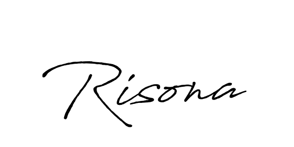 You should practise on your own different ways (Antro_Vectra_Bolder) to write your name (Risona) in signature. don't let someone else do it for you. Risona signature style 7 images and pictures png