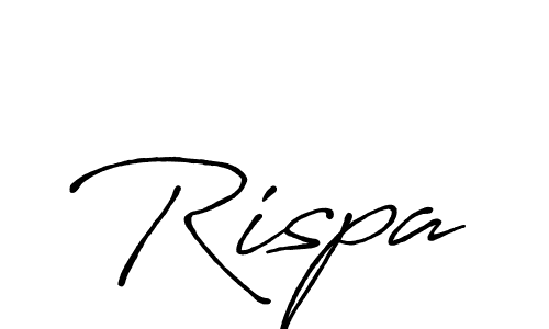 Use a signature maker to create a handwritten signature online. With this signature software, you can design (Antro_Vectra_Bolder) your own signature for name Rispa. Rispa signature style 7 images and pictures png