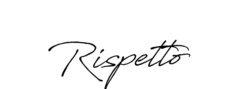 The best way (Antro_Vectra_Bolder) to make a short signature is to pick only two or three words in your name. The name Rispetto include a total of six letters. For converting this name. Rispetto signature style 7 images and pictures png