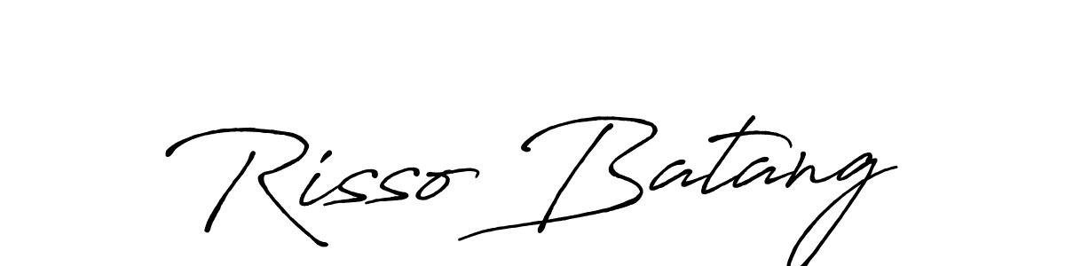 It looks lik you need a new signature style for name Risso Batang. Design unique handwritten (Antro_Vectra_Bolder) signature with our free signature maker in just a few clicks. Risso Batang signature style 7 images and pictures png