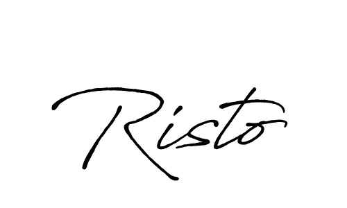 if you are searching for the best signature style for your name Risto. so please give up your signature search. here we have designed multiple signature styles  using Antro_Vectra_Bolder. Risto signature style 7 images and pictures png