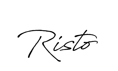 Also You can easily find your signature by using the search form. We will create Risto name handwritten signature images for you free of cost using Antro_Vectra_Bolder sign style. Risto signature style 7 images and pictures png