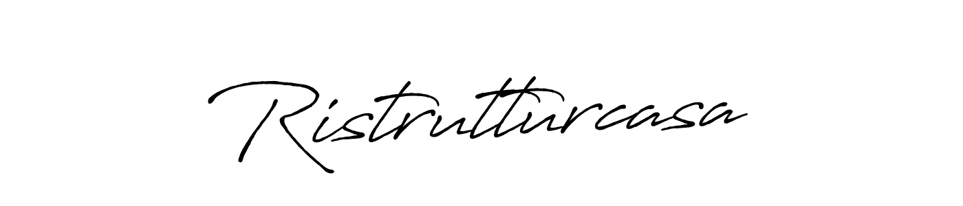 Use a signature maker to create a handwritten signature online. With this signature software, you can design (Antro_Vectra_Bolder) your own signature for name Ristrutturcasa. Ristrutturcasa signature style 7 images and pictures png