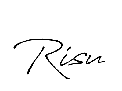 Make a beautiful signature design for name Risu. With this signature (Antro_Vectra_Bolder) style, you can create a handwritten signature for free. Risu signature style 7 images and pictures png