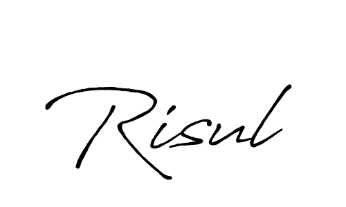 Also we have Risul name is the best signature style. Create professional handwritten signature collection using Antro_Vectra_Bolder autograph style. Risul signature style 7 images and pictures png