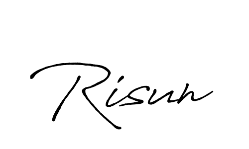 It looks lik you need a new signature style for name Risun. Design unique handwritten (Antro_Vectra_Bolder) signature with our free signature maker in just a few clicks. Risun signature style 7 images and pictures png
