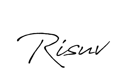 Design your own signature with our free online signature maker. With this signature software, you can create a handwritten (Antro_Vectra_Bolder) signature for name Risuv. Risuv signature style 7 images and pictures png