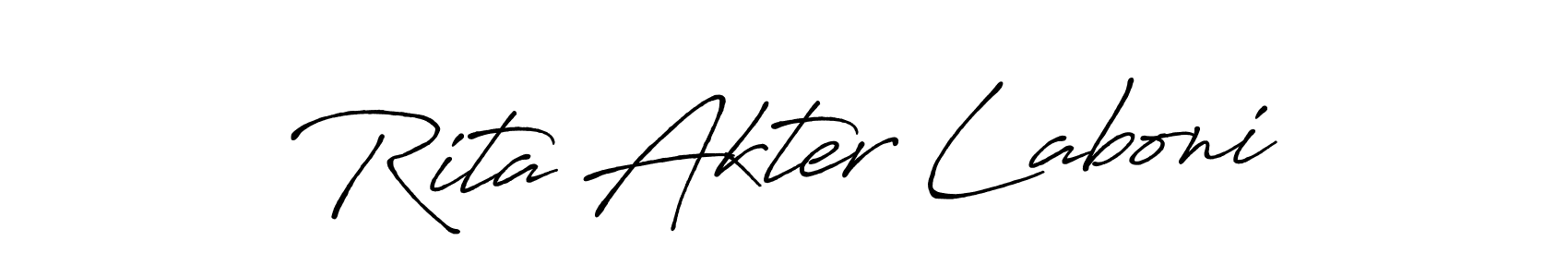 It looks lik you need a new signature style for name Rita Akter Laboni. Design unique handwritten (Antro_Vectra_Bolder) signature with our free signature maker in just a few clicks. Rita Akter Laboni signature style 7 images and pictures png