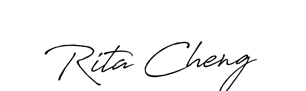 Design your own signature with our free online signature maker. With this signature software, you can create a handwritten (Antro_Vectra_Bolder) signature for name Rita Cheng. Rita Cheng signature style 7 images and pictures png