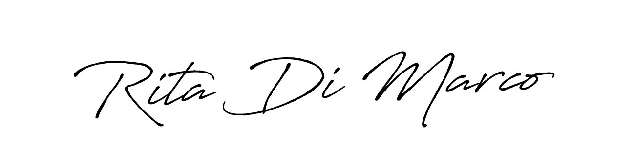Also You can easily find your signature by using the search form. We will create Rita Di Marco name handwritten signature images for you free of cost using Antro_Vectra_Bolder sign style. Rita Di Marco signature style 7 images and pictures png