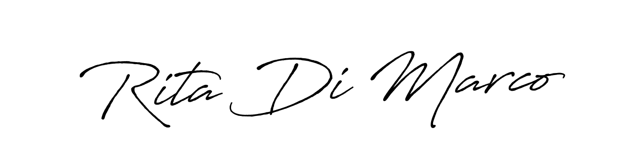 Also You can easily find your signature by using the search form. We will create Rita Di Marco name handwritten signature images for you free of cost using Antro_Vectra_Bolder sign style. Rita Di Marco signature style 7 images and pictures png