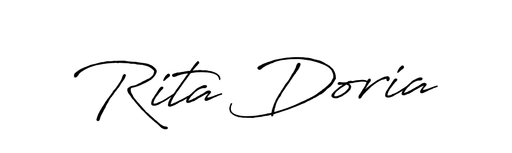 Also we have Rita Doria name is the best signature style. Create professional handwritten signature collection using Antro_Vectra_Bolder autograph style. Rita Doria signature style 7 images and pictures png