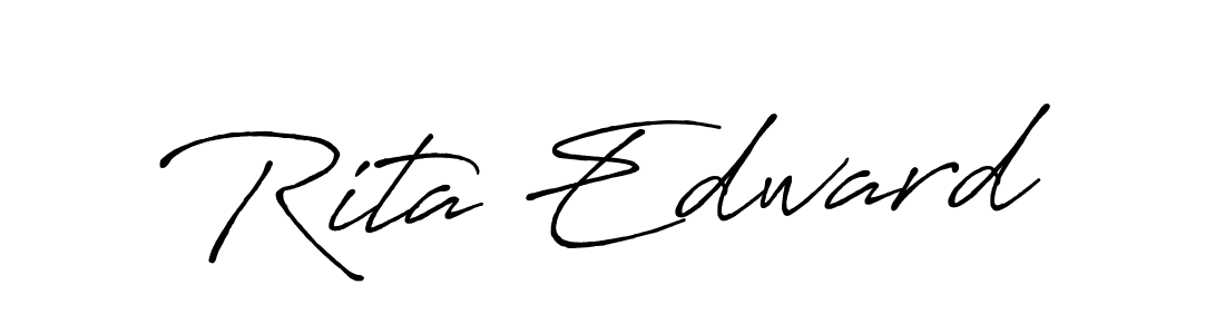 Make a beautiful signature design for name Rita Edward. Use this online signature maker to create a handwritten signature for free. Rita Edward signature style 7 images and pictures png