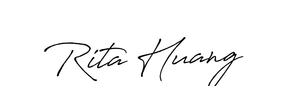 You should practise on your own different ways (Antro_Vectra_Bolder) to write your name (Rita Huang) in signature. don't let someone else do it for you. Rita Huang signature style 7 images and pictures png