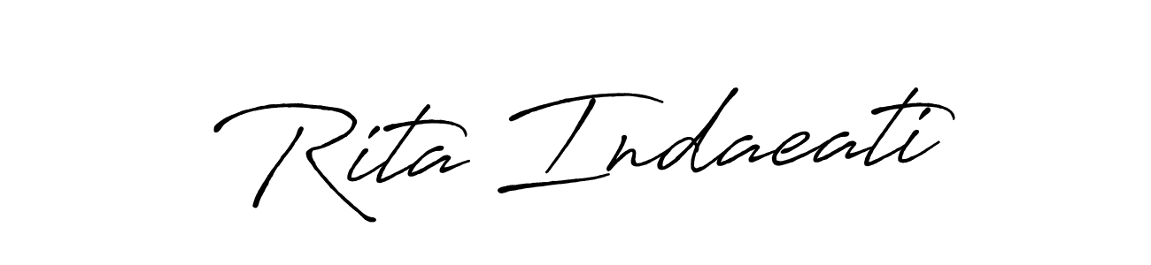 Make a short Rita Indaeati signature style. Manage your documents anywhere anytime using Antro_Vectra_Bolder. Create and add eSignatures, submit forms, share and send files easily. Rita Indaeati signature style 7 images and pictures png