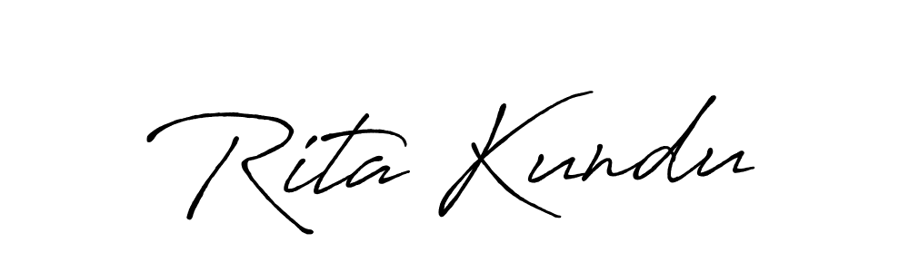 Also we have Rita Kundu name is the best signature style. Create professional handwritten signature collection using Antro_Vectra_Bolder autograph style. Rita Kundu signature style 7 images and pictures png