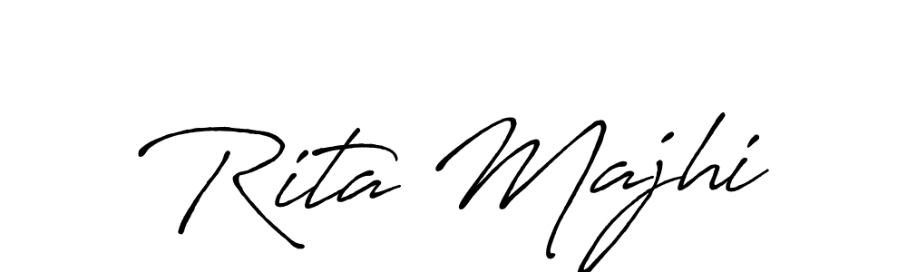 Use a signature maker to create a handwritten signature online. With this signature software, you can design (Antro_Vectra_Bolder) your own signature for name Rita Majhi. Rita Majhi signature style 7 images and pictures png