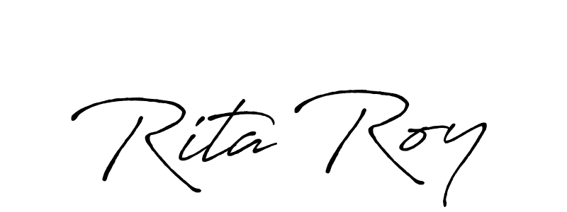 It looks lik you need a new signature style for name Rita Roy. Design unique handwritten (Antro_Vectra_Bolder) signature with our free signature maker in just a few clicks. Rita Roy signature style 7 images and pictures png