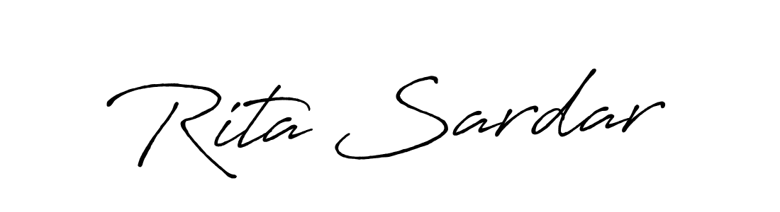 How to make Rita Sardar signature? Antro_Vectra_Bolder is a professional autograph style. Create handwritten signature for Rita Sardar name. Rita Sardar signature style 7 images and pictures png