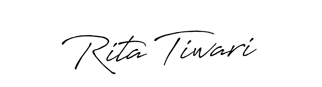Rita Tiwari stylish signature style. Best Handwritten Sign (Antro_Vectra_Bolder) for my name. Handwritten Signature Collection Ideas for my name Rita Tiwari. Rita Tiwari signature style 7 images and pictures png