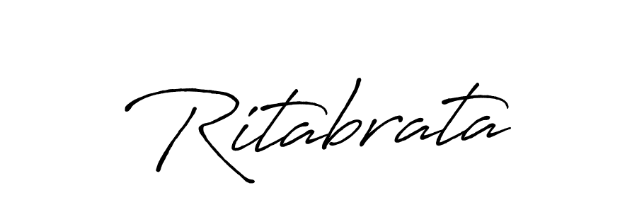 How to make Ritabrata signature? Antro_Vectra_Bolder is a professional autograph style. Create handwritten signature for Ritabrata name. Ritabrata signature style 7 images and pictures png